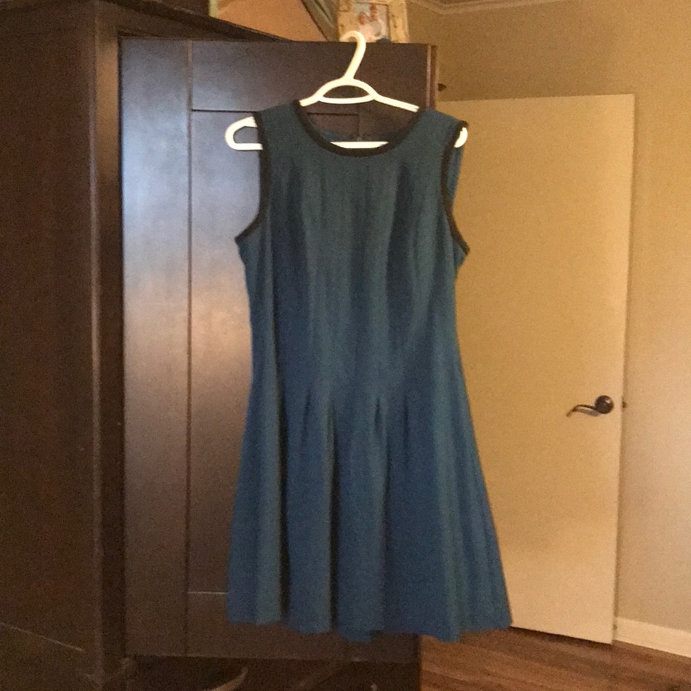 Flattering blue dress